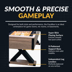 Hathaway Excalibur 9-Ft Shuffleboard Table For Great For Family Recreation Game Rooms, Designed With A Rustic Driftwood Finish W