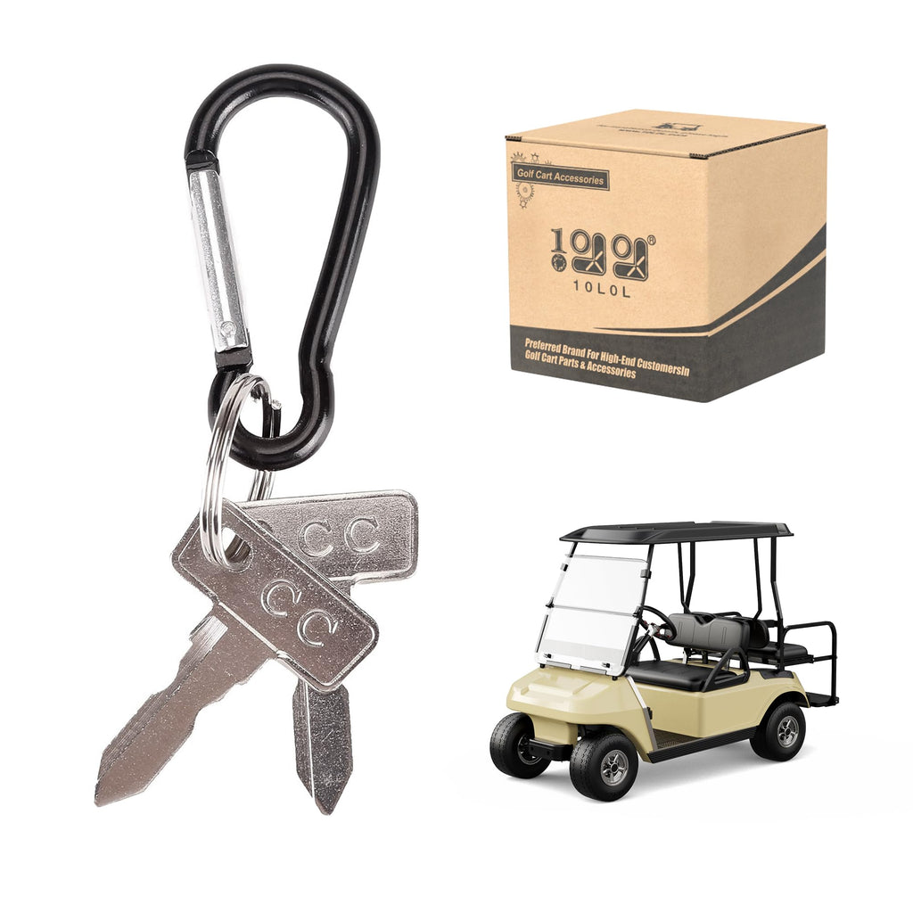 9.99World Mall Replacement Golf Cart Keys,Ignition Key For Club Car Ds 1982-Up ?2 Pcs?Two Styles At Random