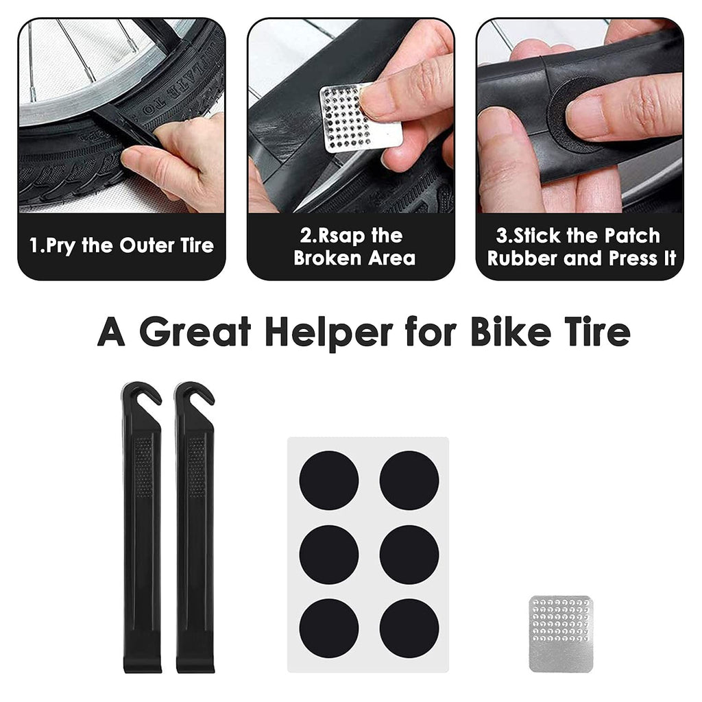 Wotow Bike Repair Tool Kit - 16 In 1 Bicycle Multitool Portable Mountain Bike Tool Cycling Maintenance, Bike Hex Key Wrench & Bi