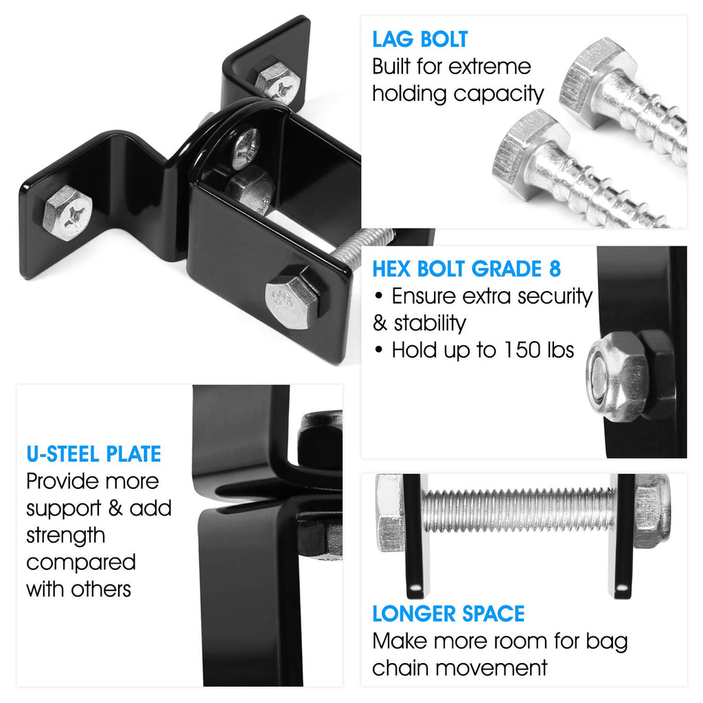 Yes4All, Heavy Bag Mount For Punching Bag Hanger, Bag Ceiling Mount Hanger - Wood Beam Holder For Muay Thai, Mma, Boxing Bag - W
