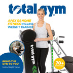 Total Gym Incline Weight Trainer Apex G5 W/ 10 Resistance Levels For Home Workout