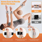 BECOJADDE Ankle Weights Set of 2 (3 lb Each) Adjustable Wrist Weights for Women Men Wearable Arm Leg Weight for Pilates, Running