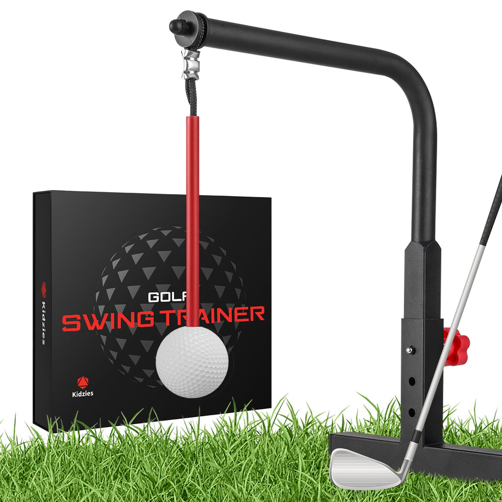 Kidzies Golf Swing Trainer Aid - Durable Iron Golf Practice Swing Groover & Hitting Training Aid - Golf Accessories For Any Leve