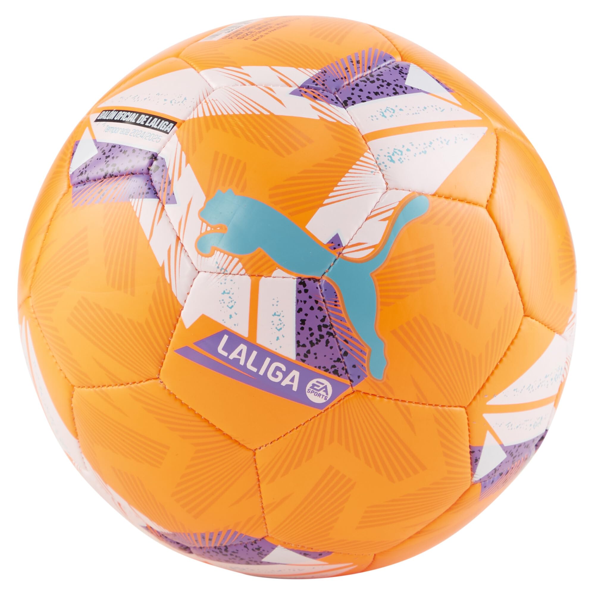 Puma Unisex ORBITA LALIGA Mini Soccer Ball, Fluo Orange-Multicolor SS25, Mini