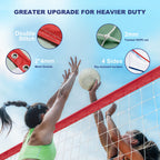 Xxxyyy Professional Volleyball Net Outdoor Heavy Duty, Upgraded Weather Resistance, Lengthened Stainless Steel Cable, Thicker Si