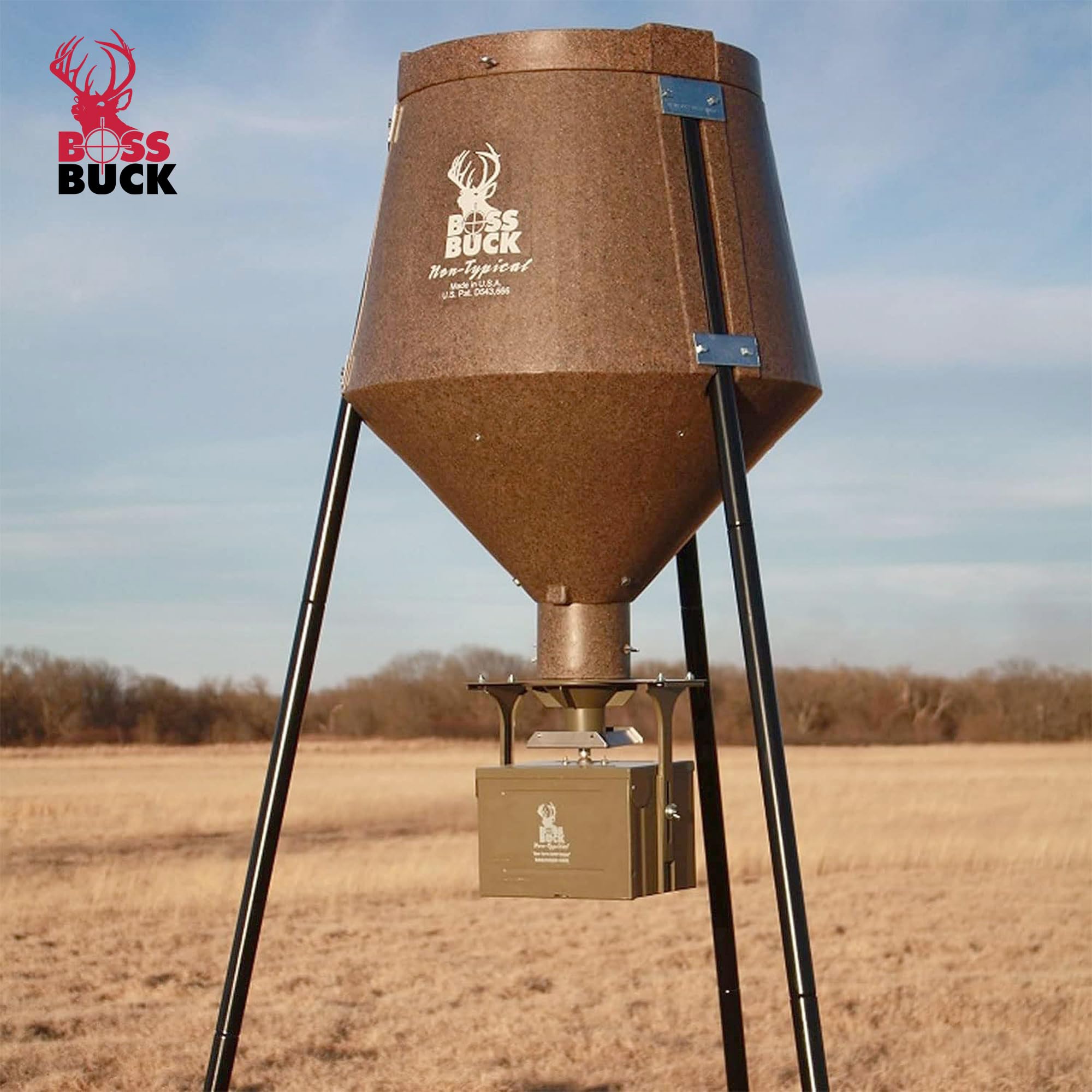 Boss Buck Game Feeder Conversion Kit, Automatic Deer Hunting Accessory, Feeder Not Included