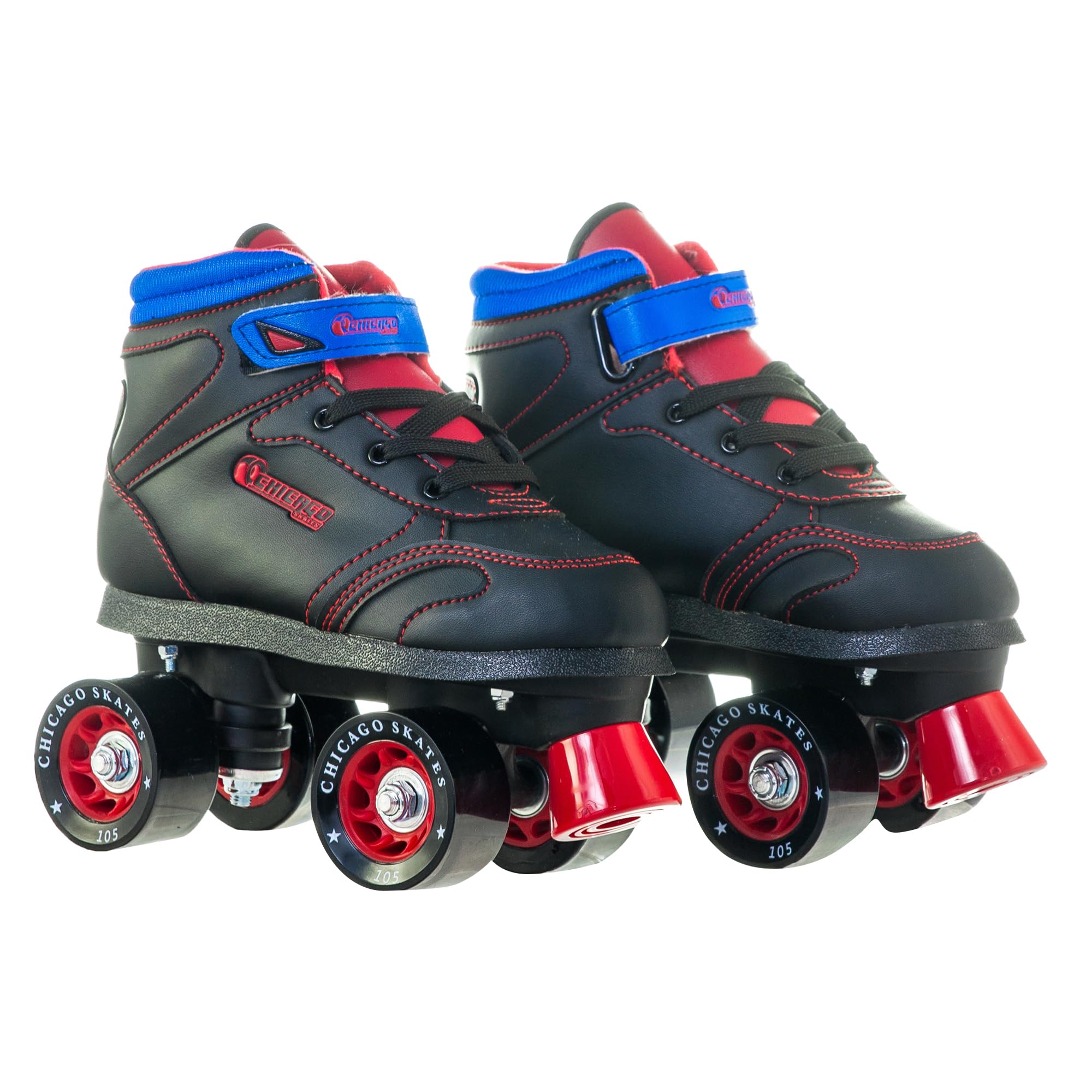 Chicago Sidewalk Roller Skates - Durable, Top Performance Indoor/Outdoor Use Skate Shoes for Girls & Boys, High-Top Boot Safety 