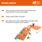 Gsi Outdoors, Cornhole Table Set, Convertible 2-In-1 Table & Cornhole Set For Camping, Travel, Backyard, Picnics, Tailgating, Mu