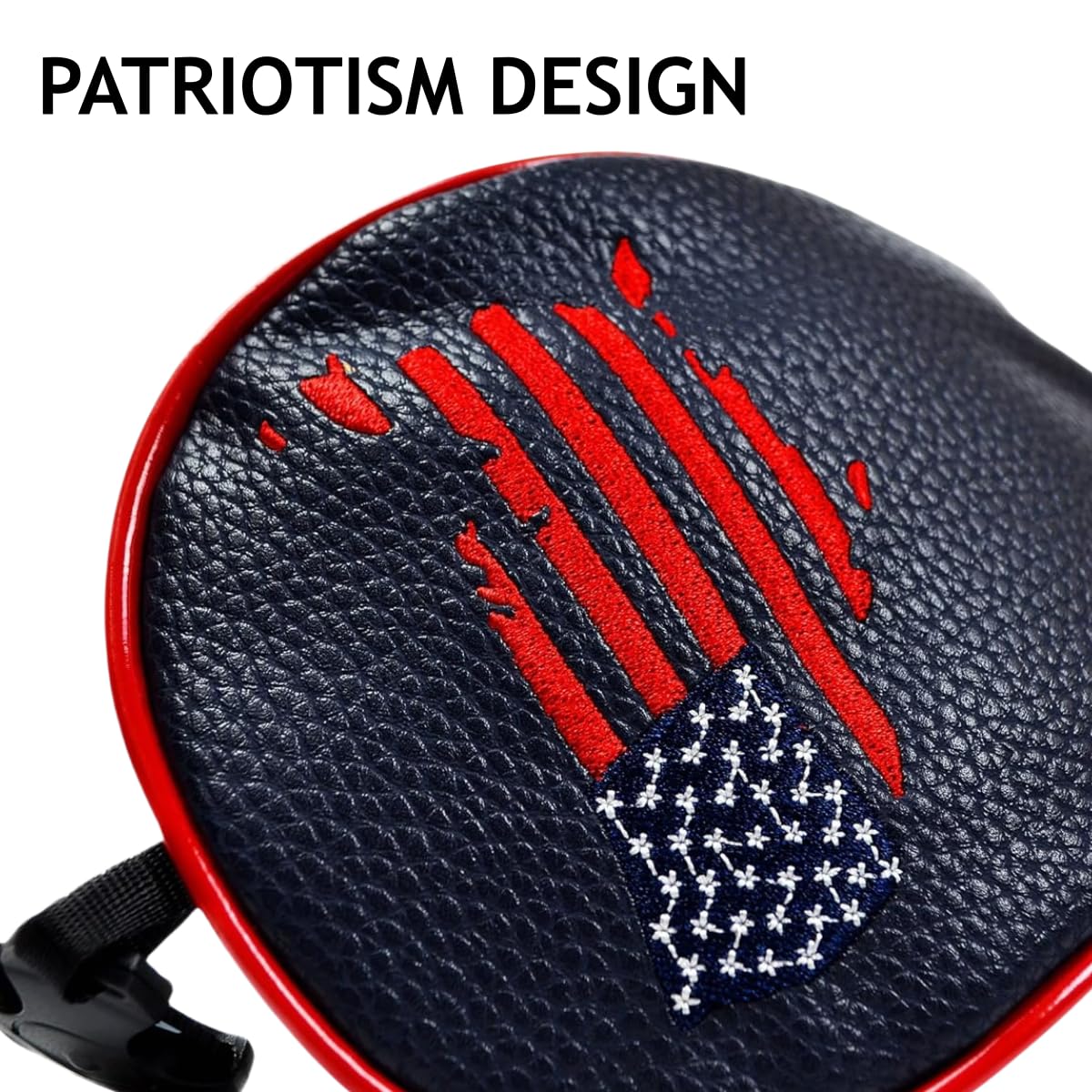Golf Club Covers - 3 Pack Golf Club Head Covers For Driver And Woods - Usa Flag Driver Headcover 3 Wood Headcover Fairway Wood C