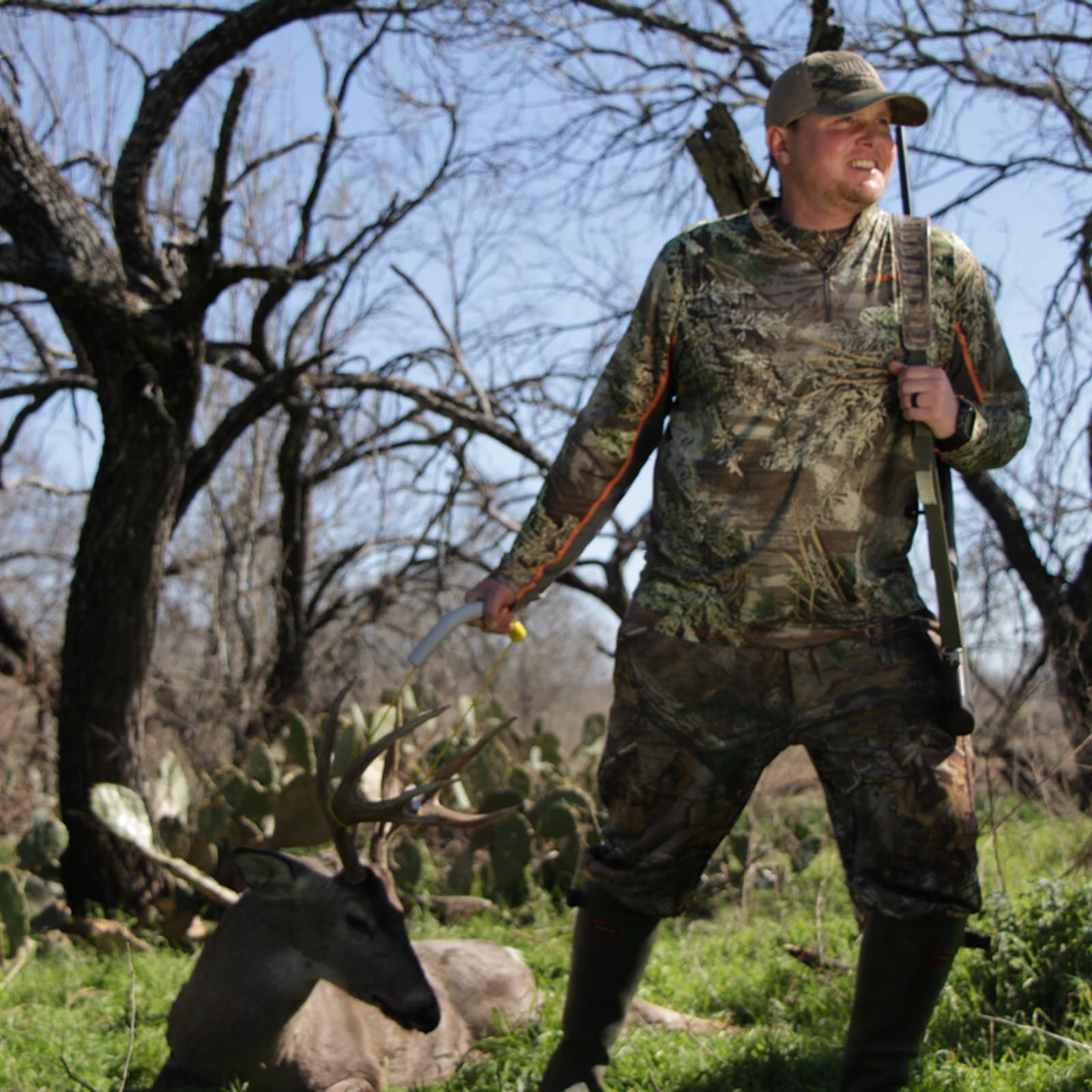 Hawk Cinch Deer Drag | Hunting Versatile Portable 9.5'' Lightweight Compact No-Cutting Deer Cinch Gambrel | Works With Bucks & D