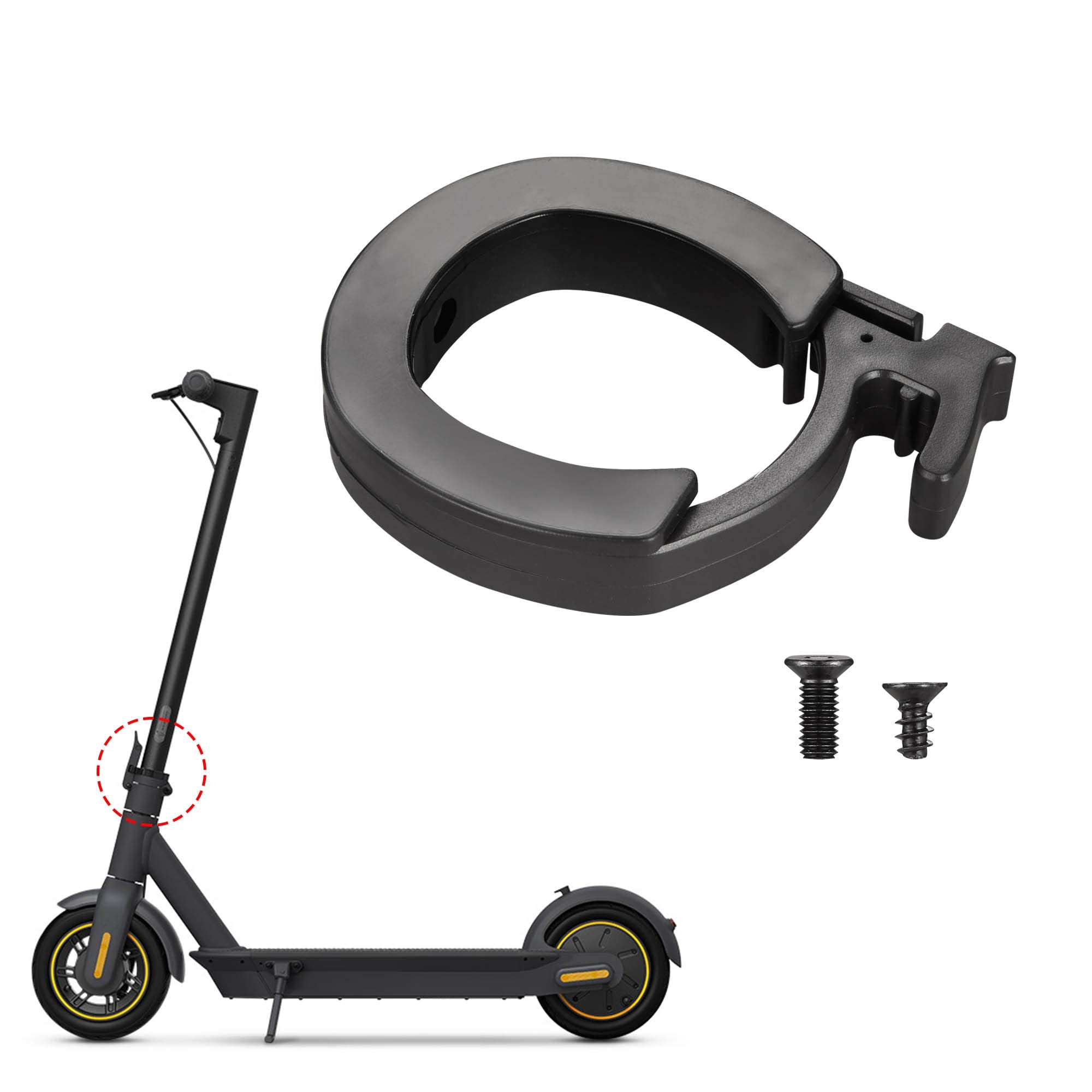 Tomall Front Round Locking Ring Folding Guard Ring Compatible With Ninebot Max G30 Electric Scooter Parts