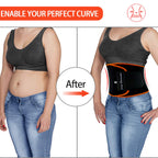 Kingpavonini Waist Trainer Waist Trimmer Sweat Belt For Men Women Black