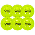 Vulcan | Vpro Flight Outdoor Pickleball | Official Ball Of The Ppa Tour & Mlp | Hi-Vis Yellow | 6 Pack