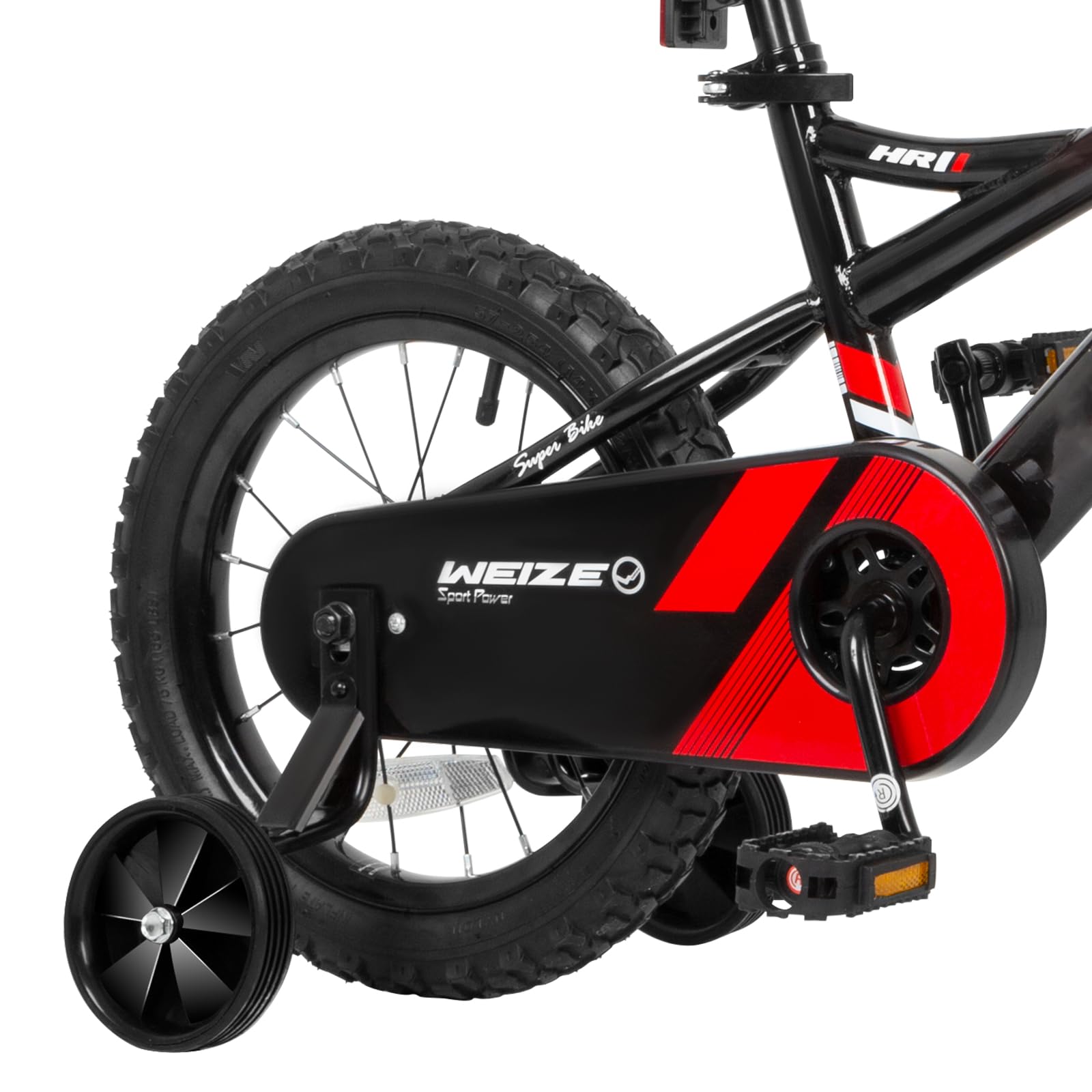 WEIZE Kids Bike, 14 Inch Children Bicycle for Boys Girls Ages 3-5 Years Old, Rider Height 35-42 Inch, Coaster Brake, Black