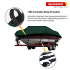 Seamander Waterproof Boat Cover, Solution-Dyed Yarn Marine Grade Cover Fits 20' To 22' Ft Bass, V-Hull, Tri-Hull, Fish & Ski, Ru