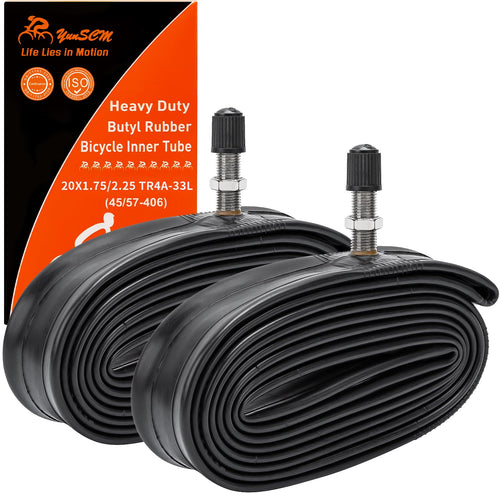 2-Pack 20 Bike Tubes 20X1751952125 Tr4A-34L Valve 20 Bicycle Tubes Compatible With 20 X 175 20 X 190 20 X 195 20 X 20 20 X 210 2