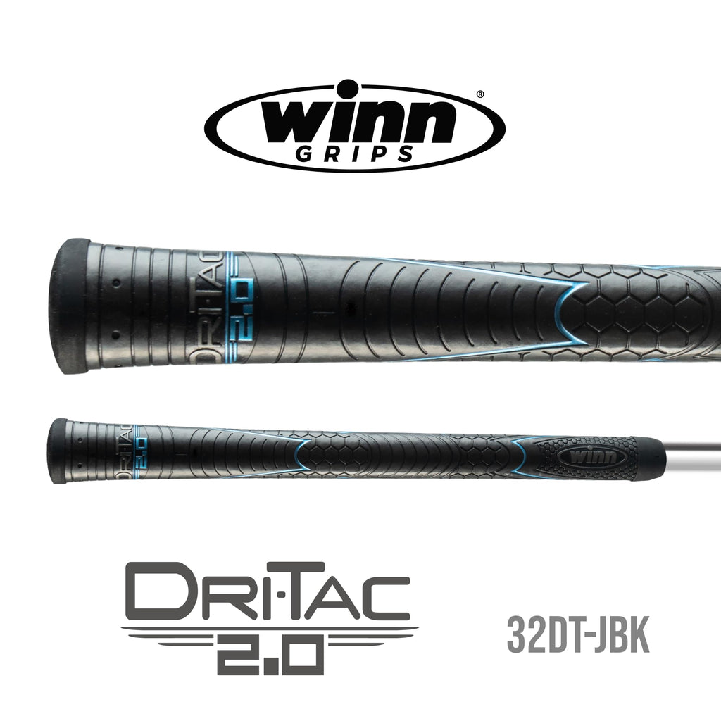 Winn Dri-Tac 2.0 Standard Golf Grip - Tacky Feel, Moisture-Wicking, Shock Absorption | Avs Technology For Enhanced Performance |
