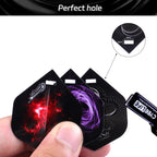 Cyeelife Dart Accessory: Flight Hole Punch Tool With 100 Spring Rings (Steel And Soft Tip Darts) (Black)