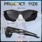 Deafrain Sports Sunglasses Polarized For Men Women Cycling Running Fishing Driving Baseball Athletic Glasses Uv400 Protection