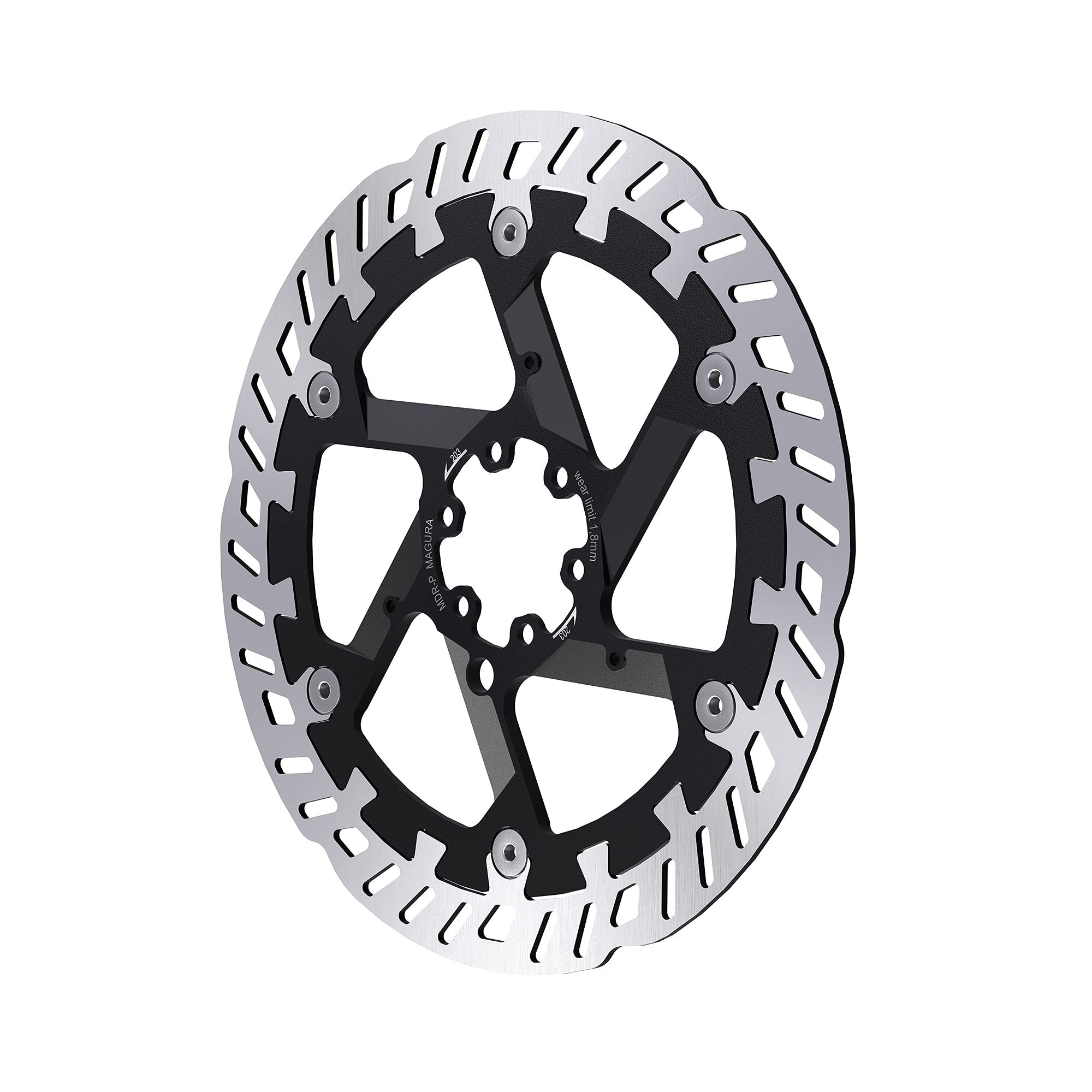 Magura Unisex'S 2701938 Disc Brake Rotor, Silver, 203 Mm