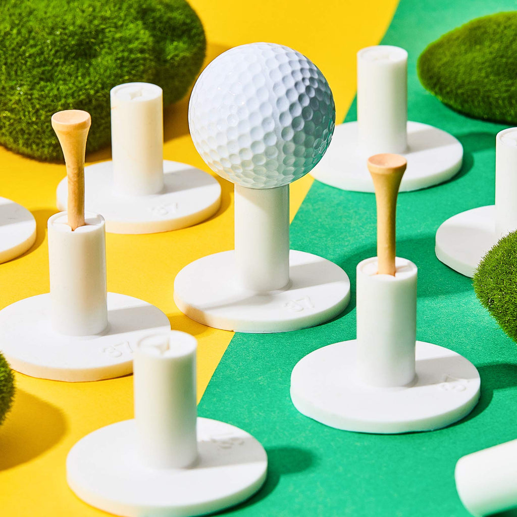 10 Set Golf Rubber Tee Holder Set For Driving Range Golf Practice Mat Indoor Outdoor Size 1.5 Inch (10 Golf Rubber Tee Holders,