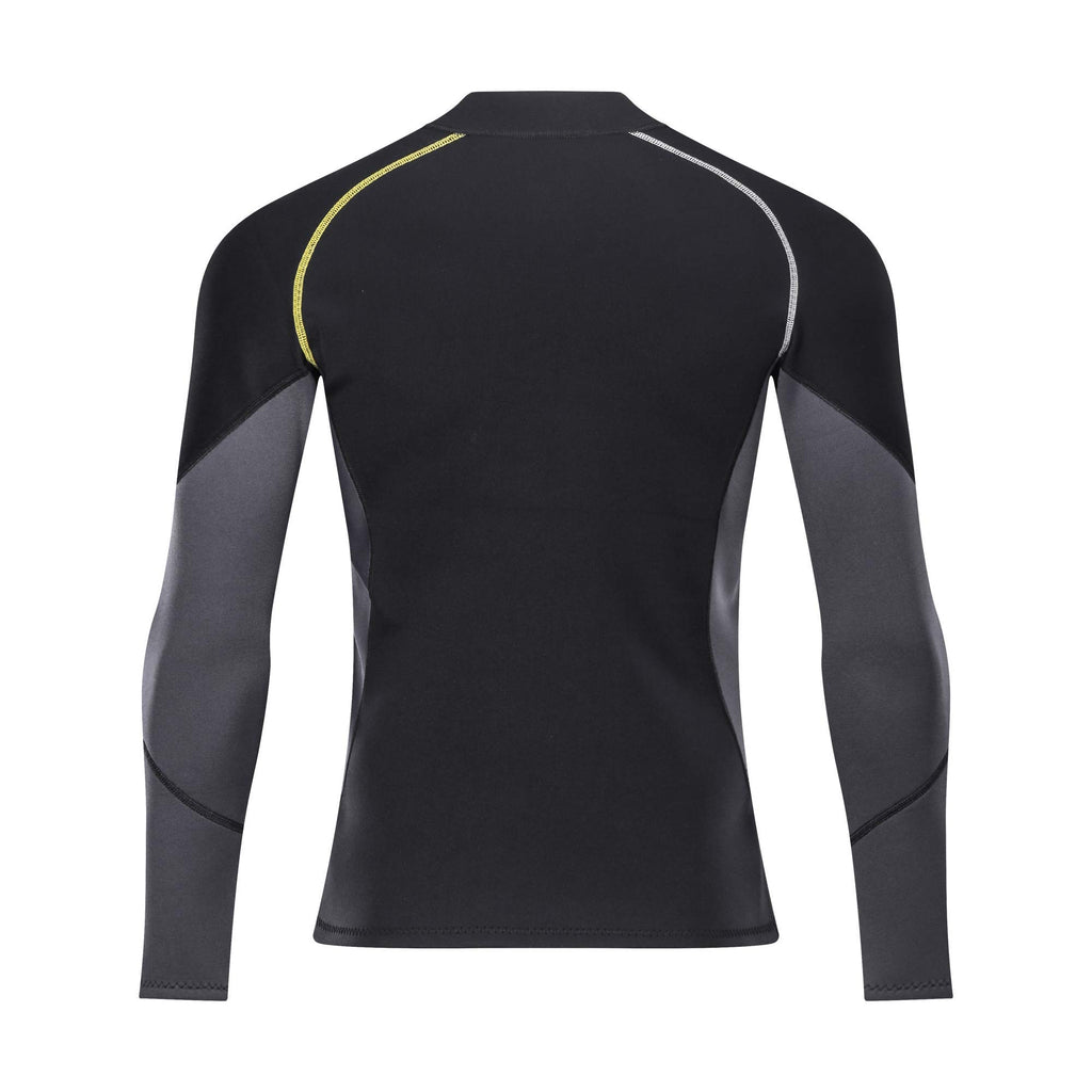 Wetsuit Top Men'S 1.5Mm Neoprene Wetsuits Jacket,Front Zipper Long Sleeves Diving Suit For Swimming,Diving,Snorkeling,Scuba,Surf