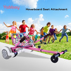 Eco-Friendly Hoverboard Seat Attachment - Cool Seat, Swivel Wheel, Adjustable Length - Compatible With 6.5, 8, 8.5, 10 Hoverboar