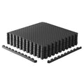 Cap Barbell 1-Inch Interlocking Eva Foam Exercise Puzzle Mats - 1 Pack | 24'' X 24'' X 1'' | Diamond Pattern - Black
