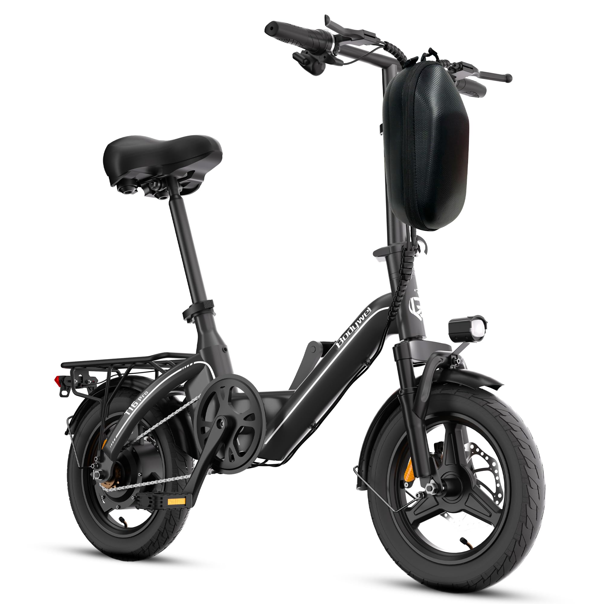 Commuter Electric Bike for Adults Teens, 400W Motor 20MPH & 15-25Miles Long Range, 14    Mini E-Bike 36V 10AH Battery, Full Susp