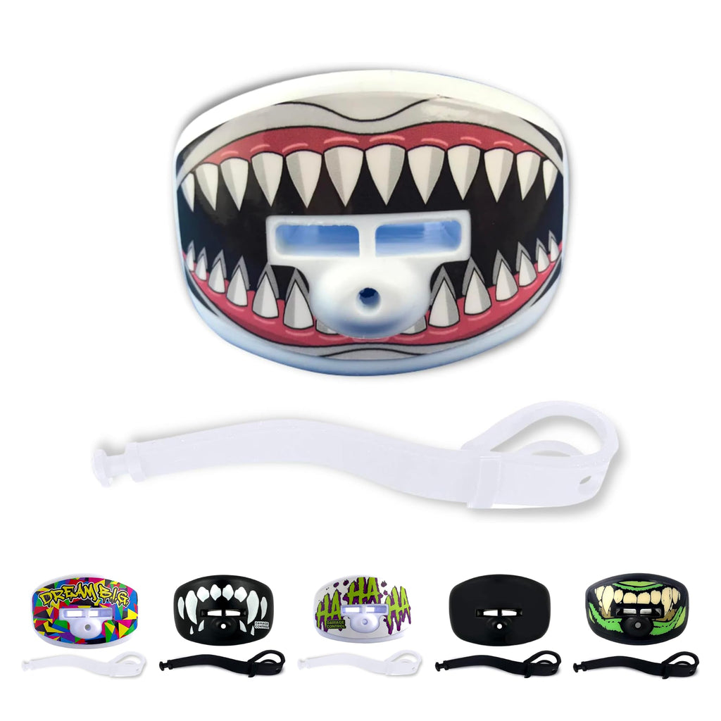 Damage Control Pacifier Mouthpiece, Mouth Piece For Sports, Football Mouthpiece With Helmet Strap, Protects Interior And Exterio