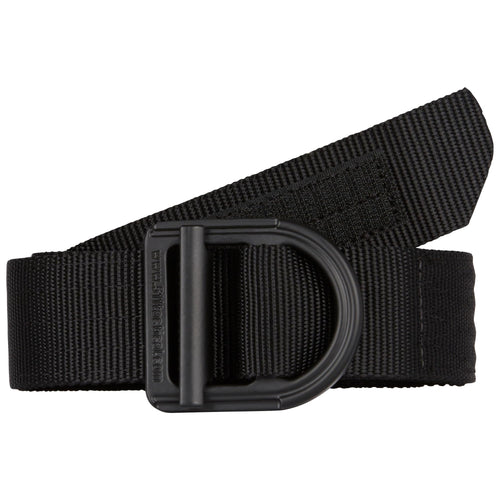 5.11 Tactical Trainer Belt, 1.5 for Men or Women, Stainless Steel Buckle, Converts to Tie Down/Harness, Nylon, Style 59409, Blac