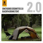 Onetigris Cosmitto 2 Person Backpacking Tent Shelter- Free Standing Lightweight Waterproof 3 Season Camping Tent For Outdoor Hik