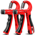 Kdg Wrist Strengthener 2 Pack(Red) Adjustable Resistance 10-130 Lbs Forearm Exerciser,Grip Strength Trainer For Muscle Building 