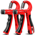Kdg Wrist Strengthener 2 Pack(Red) Adjustable Resistance 10-130 Lbs Forearm Exerciser,Grip Strength Trainer For Muscle Building 