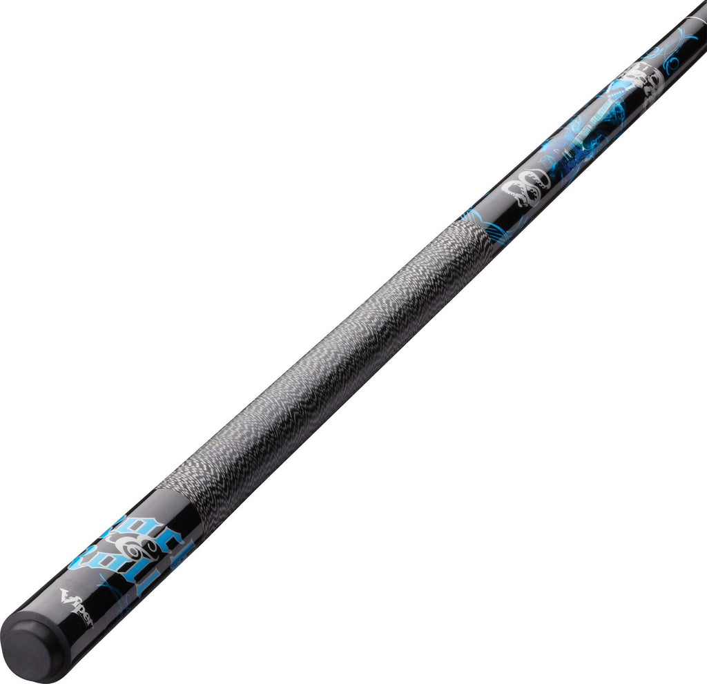 Viper By Gld Products Underground 58'' 2-Piece Billiard/Pool Cue, Rock & Roll, 18 Ounce,Blue,50-0653-18
