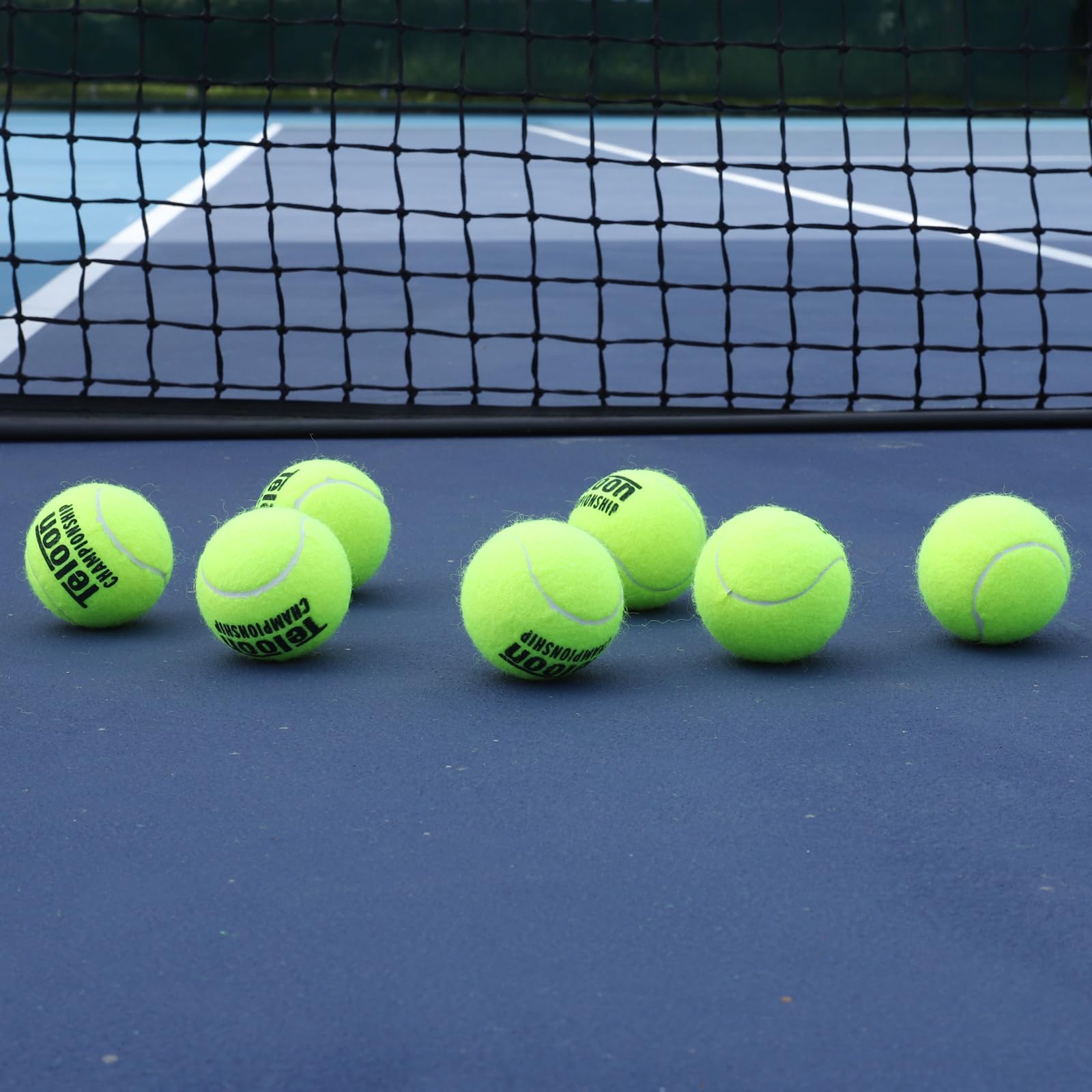 Teloon Championship Tennis Balls - Extra Duty - Regular Duty Felt Pressurized Tennis Balls (1 Can, 3 Balls)