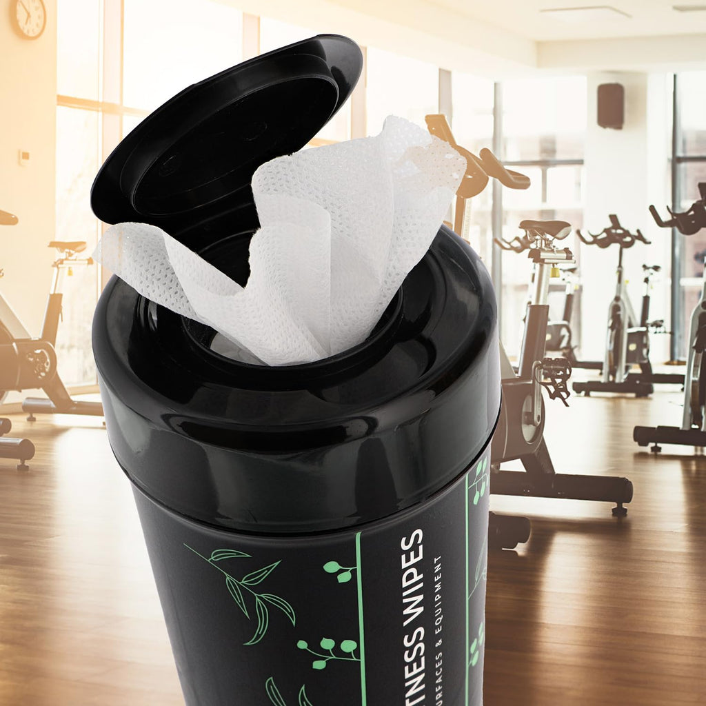 Wipex Fitness Equipment Wipes  Use As Gym Wipes For Equipment, Yoga Mat Cleaner, Peloton Bike Cleaner, Exercise Machine Wipes  L