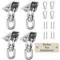 Aisto Heavy Duty Swing Hangers For Wooden Sets 2000 Lb Capacity Hammock Hanger 360 Swivel Stainless Steel Swing Hardware Accesso