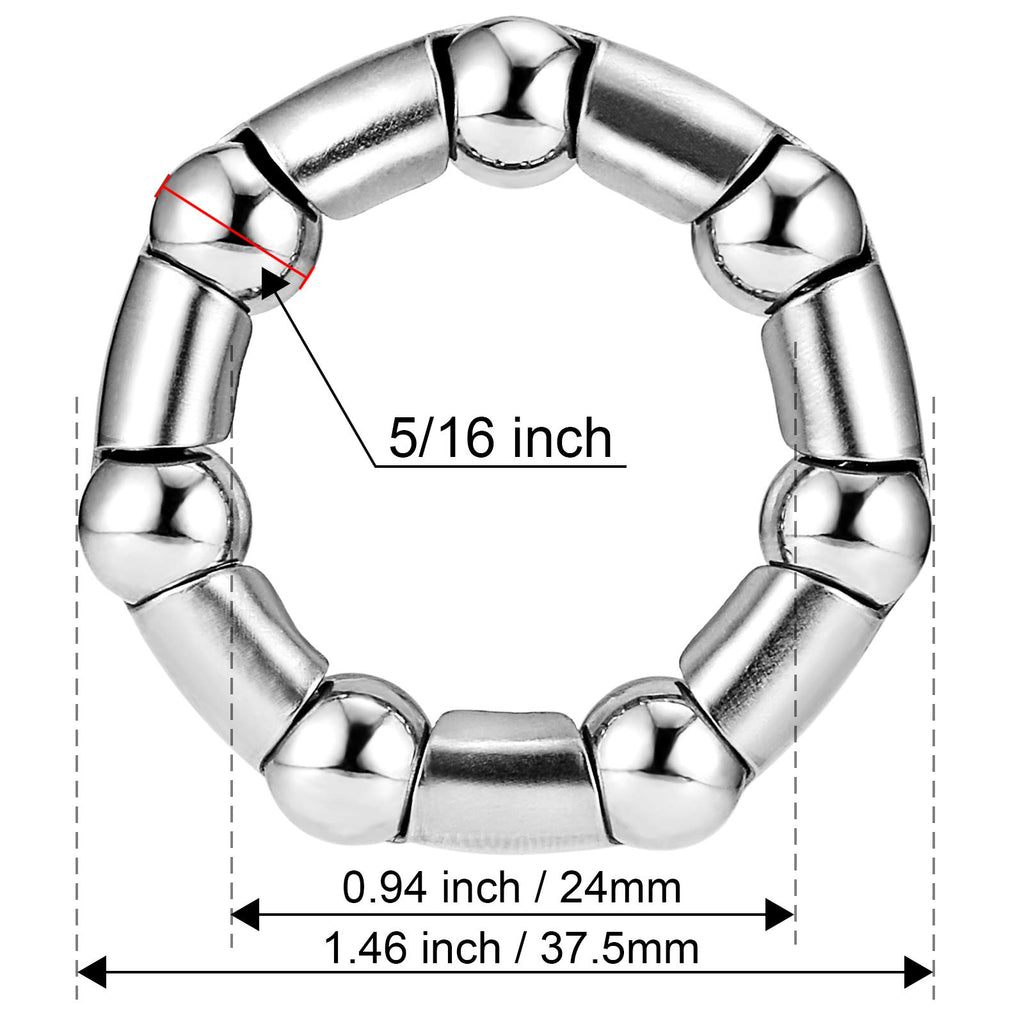 Jaceyon Bike-Ball-Bearing, Bicycle-Crank-Bearings, 5/16'' X 7-Balls-Bike-Crank -Bearing, 4 Pcs Replacement Mtb Part For Bike Cra