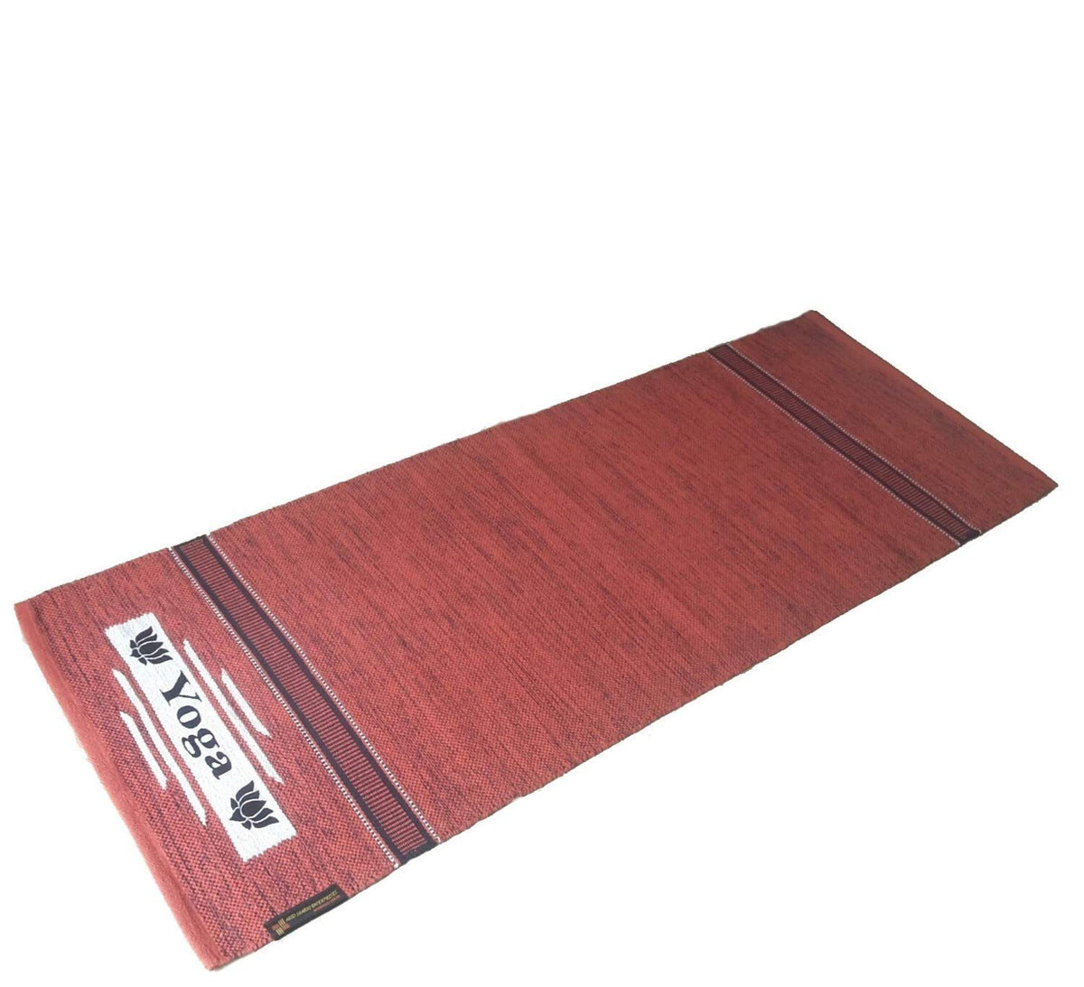 ASE YOGA INDIA 100% COTTON YOGA MAT SUPREME HEAVY QUALITY, SPECIAL SIZE 70X190 Cm (HANDLOOM PRODUCTORGANIC & ECO FRIENDLY) (BR