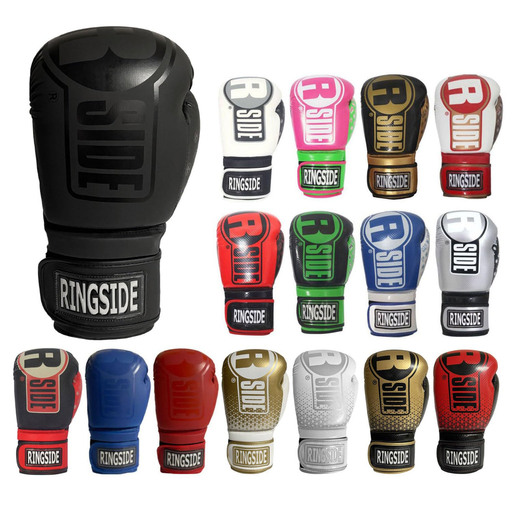 Ringside Apex Flash Sparring Gloves, Imf-Tech Synthetic Boxing Gloves With Secure Wrist Support, Ideal For Men And Women, Black