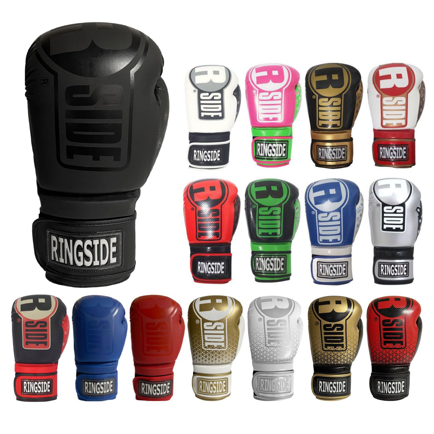 Ringside Apex Flash Sparring Gloves, Imf-Tech Synthetic Boxing Gloves With Secure Wrist Support, Ideal For Men And Women, Black