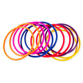 Super Z Outlet Colorful Plastic Ring Toss Outdoor Activity Games for Sports Practice Speed Agility Training (12 Pack)