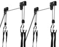 Therwen 2 Pack Kayak Hoist Lift Systems with 165 lb for Kayaks Canoes Surfboards Bikes Ladders Garage Storage Canoe Lift Pulley 