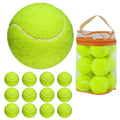 Gkk Tennis Balls 12 Pack Durable Pressurized Tennis Balls Yellow Felt Training Tennis Balls High Bounce Practice Tennis Balls Fo