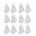 Windy City Novelties Cheerleader Pom Poms - 12 Pack (White)