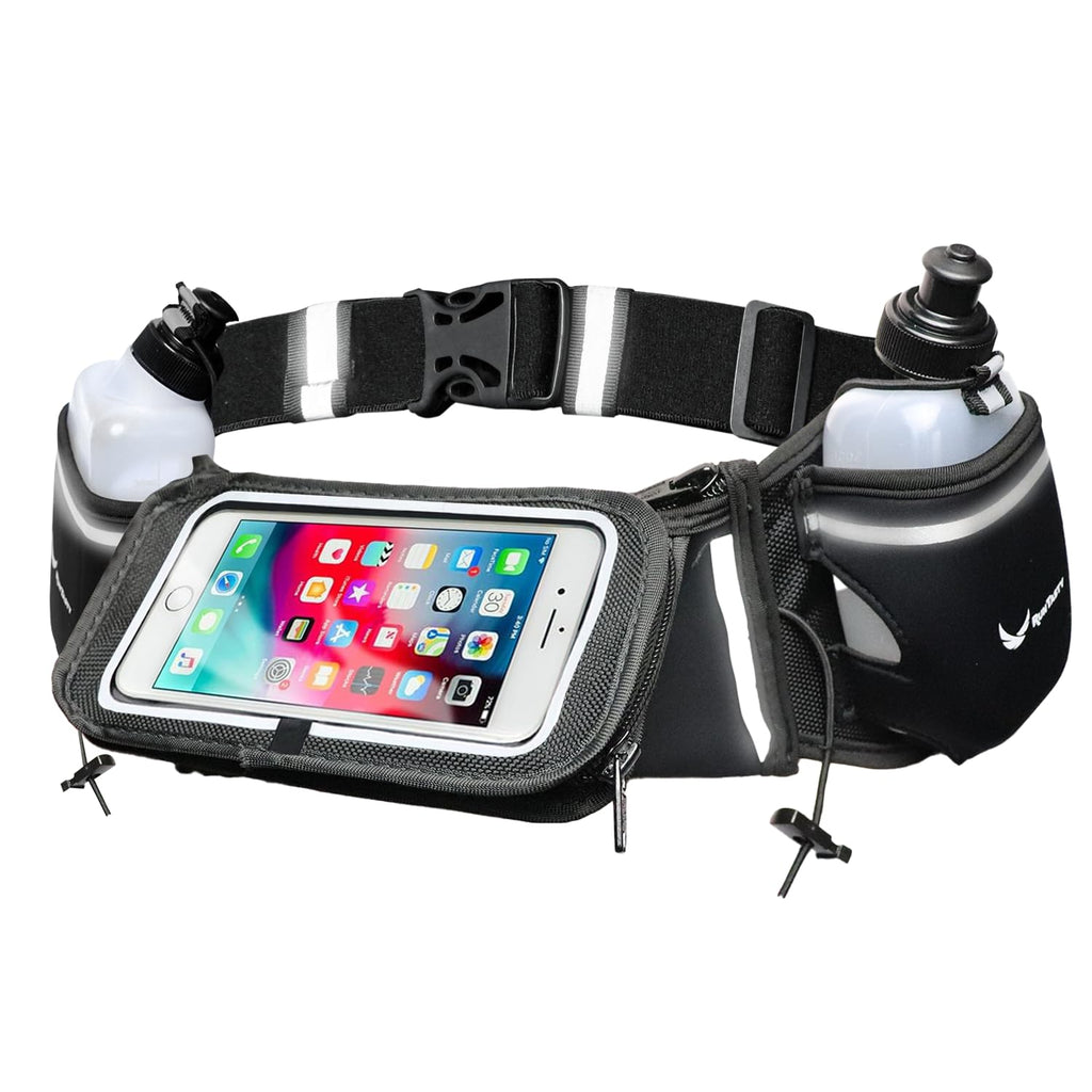 [Voted No.1 Hydration Belt] Runtasty Winners' Running Fuel Belt - Includes Accessories: 2 Bpa Free Water Bottles & Runners Ebook