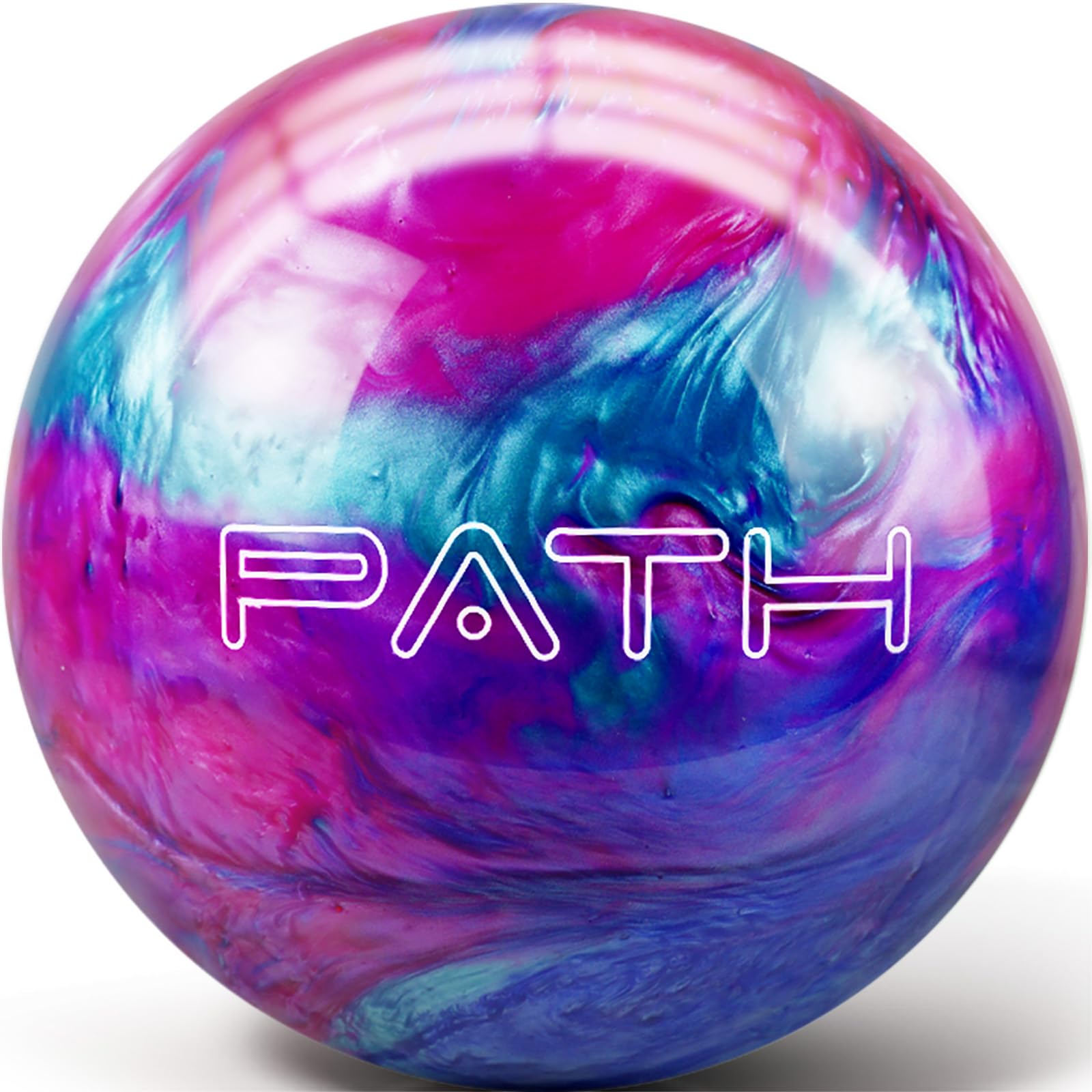 Pyramid Path Bowling Ball (Pink/Blue/Teal, 13 LB)