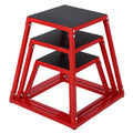 GarveeLife Plyo Boxes, Heavy-Duty Steel Plyometric Jump Box with Rubber Pad for Home Gym, Jump Platforms Step up Box, Jump Train