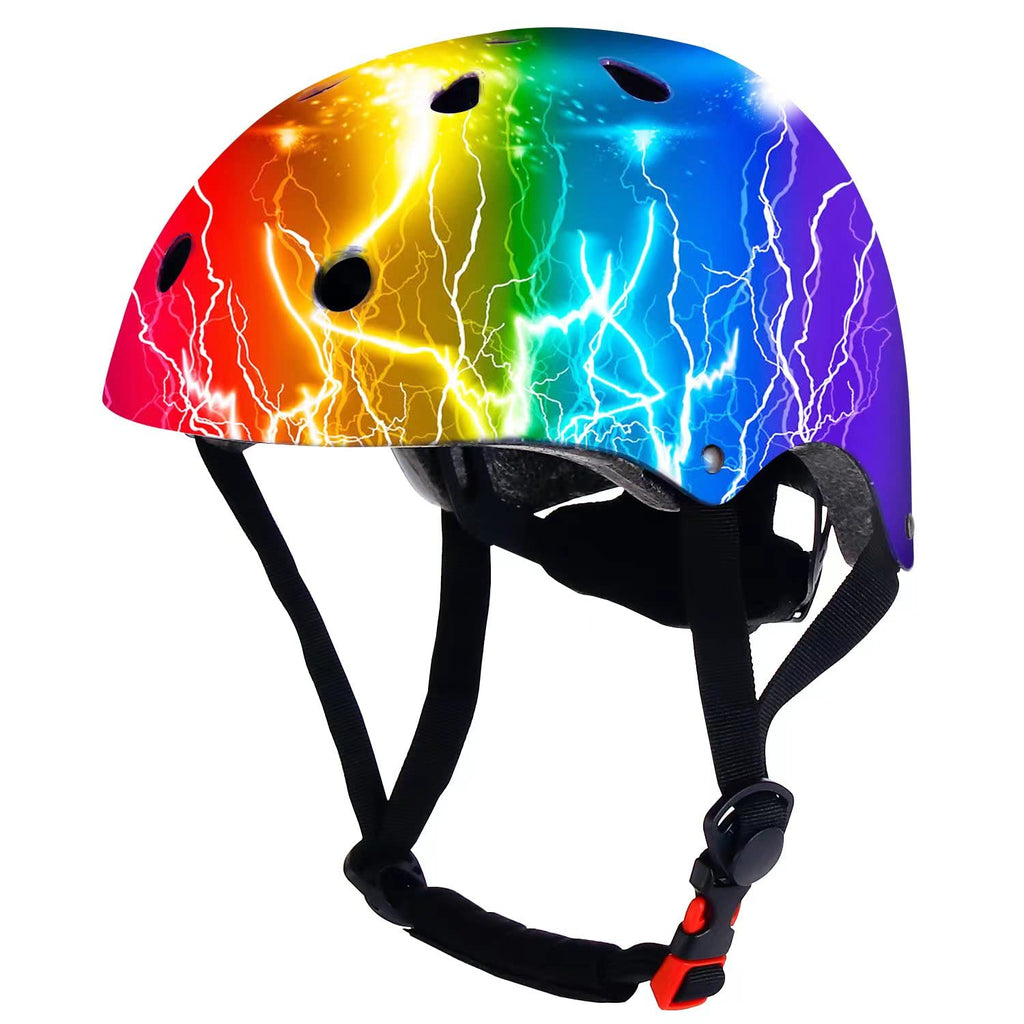 Jeefree Skateboard Cycling Helmet,Kids Adjustable Bike Helmet Suitable For Toddler Kids Youth Boys Girls,Multi-Sport Scooter Rol
